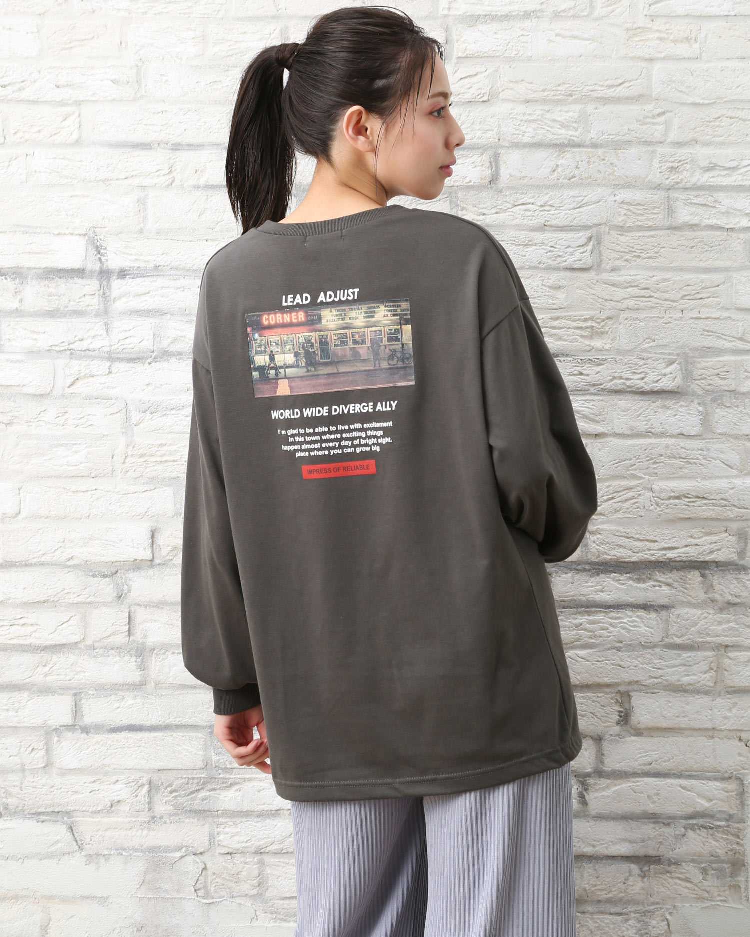 Backカラーフォトロングtシャツ Ingni イング 公式通販 Ingni Store