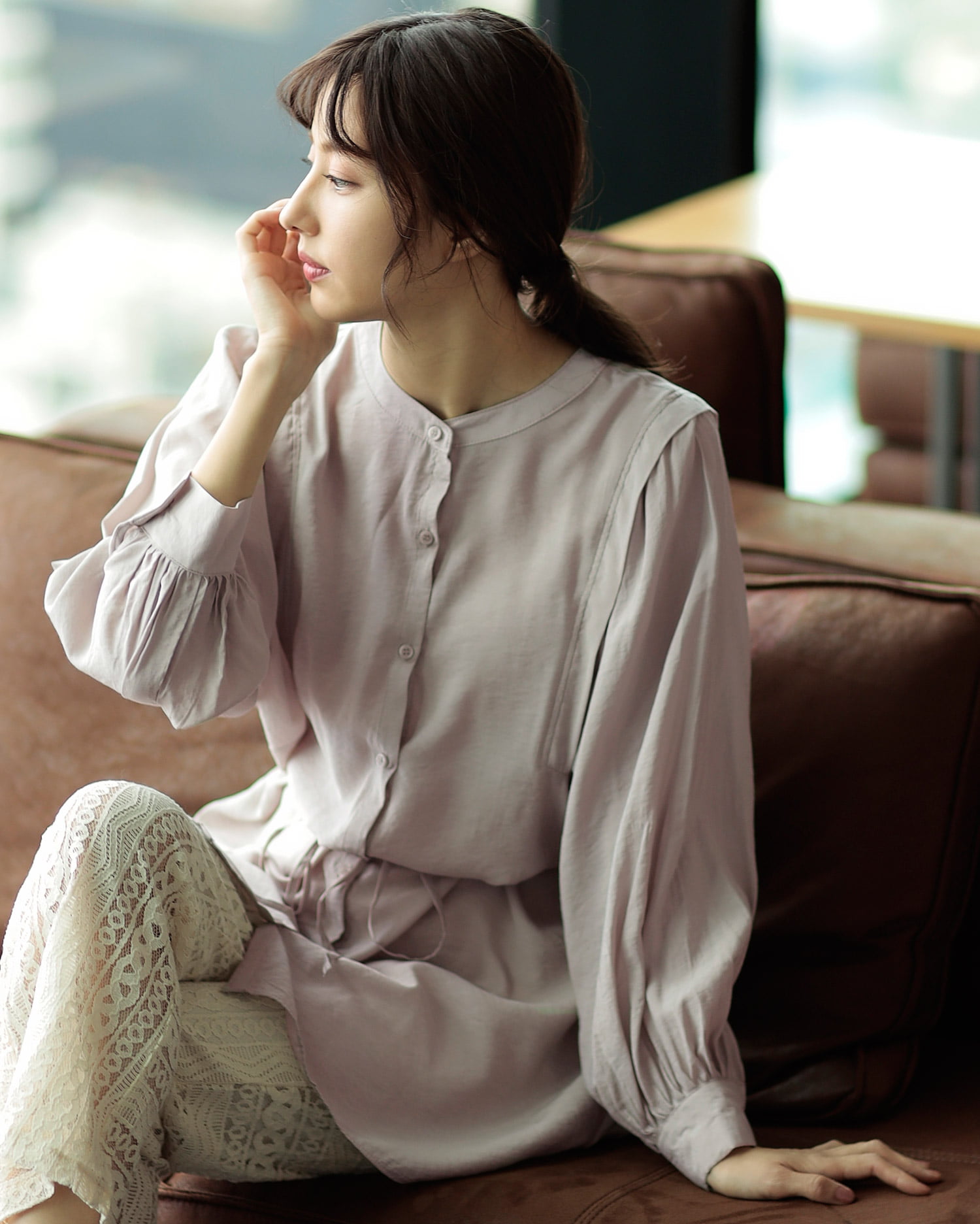 ウイングタックチュニックシャツ デザインブラウス Ingni イング 公式通販 Ingni Store ウイングタックチュニックシャツ デザインブラウス Ingni イング 公式通販 Ingni Store