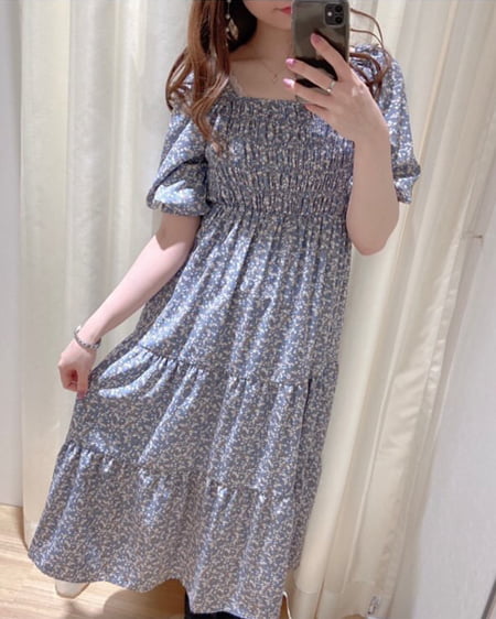 花柄シャーリングティアード/ワンピース/A|INGNI(イング) 公式通販