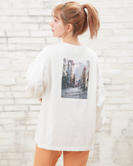 BackフォトプリントロングTシャツ｜INGNI(イング) 公式通販｜INGNI STORE