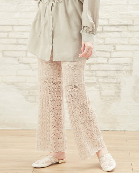 INGNI（イング） スカシニット／パンツ ｱｲﾎﾞﾘｰ