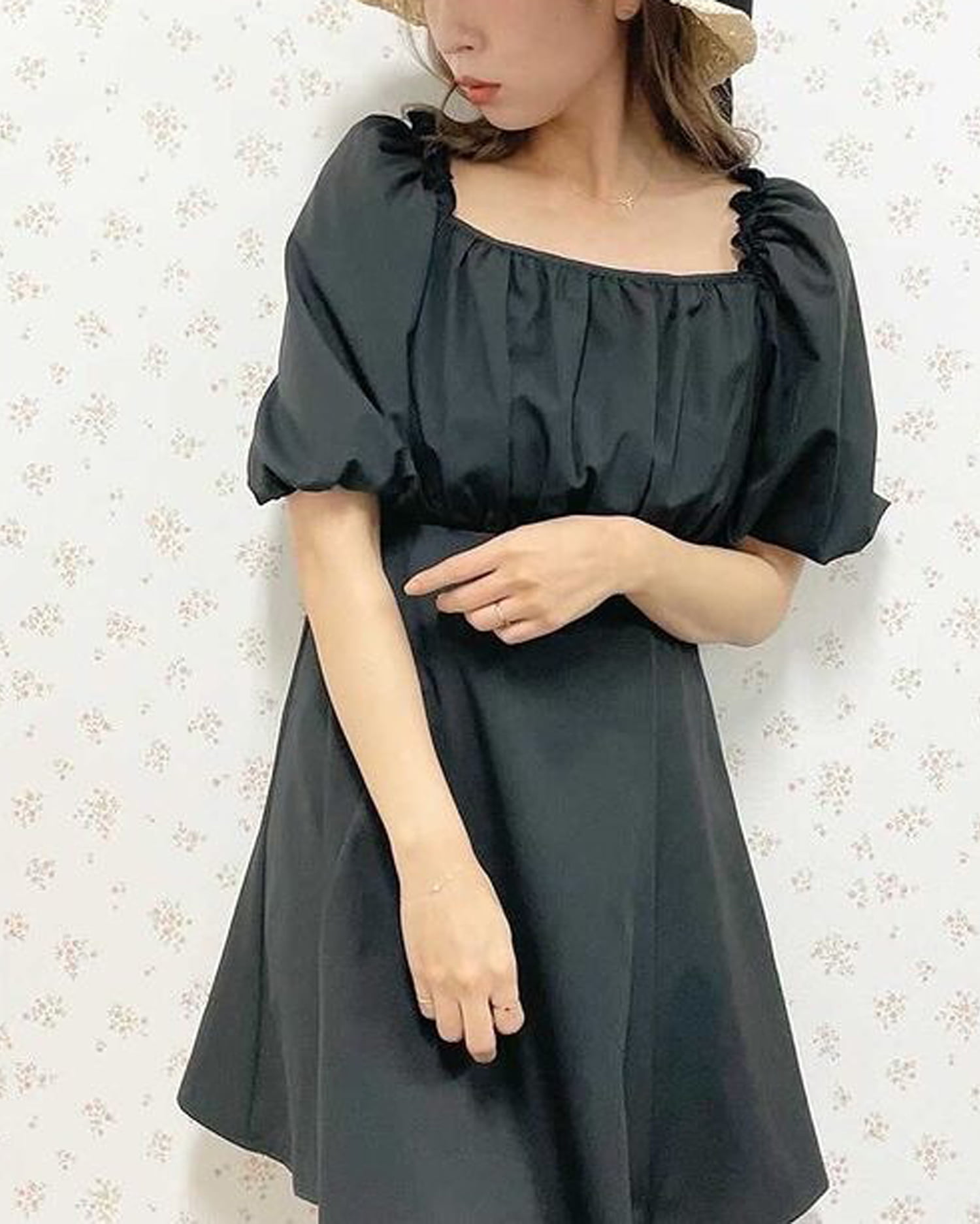 バルーン袖backレースアップミニワンピース Allamanda アラマンダ 公式通販 Ingni Store