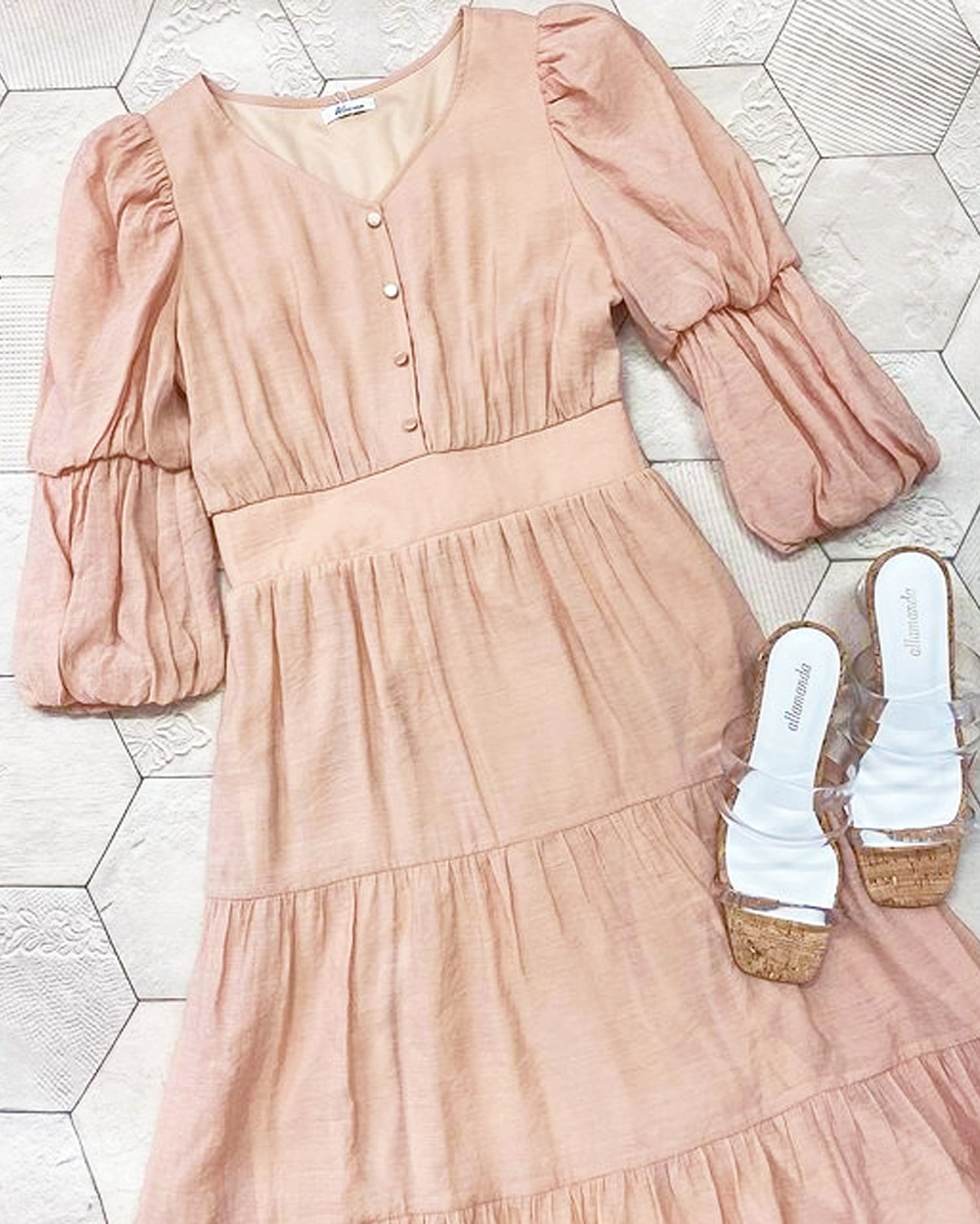 2段パフ袖シアーティアード ワンピース Allamanda アラマンダ 公式通販 Ingni Store