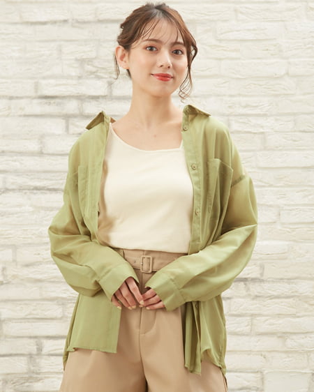 Ingni Store限定セット シースルーシャツ 肩開きタンクトップス Set Ingni イング 公式通販 Ingni Store