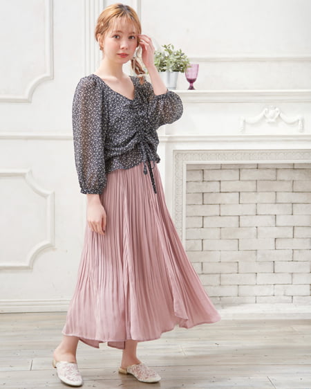 INGNI（イング） チュールフラットミュール ｱｲﾎﾞﾘｰ/ｺﾞｰﾙﾄﾞ