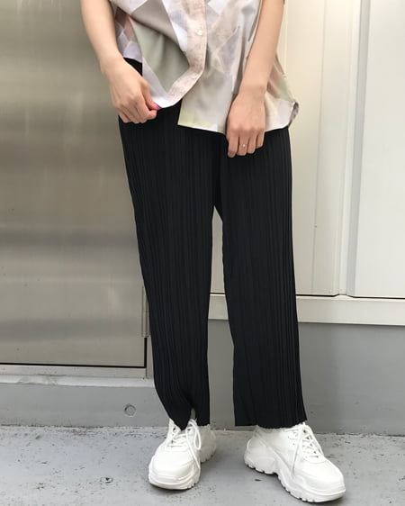BEAMS HEART（ビームス ハート）シフォンプリーツ パンツ