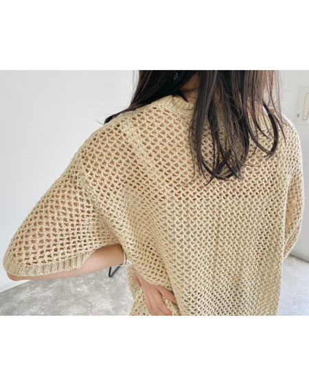 INGNI（イング） メッシュチュニック／トップス ﾍﾞｰｼﾞｭ