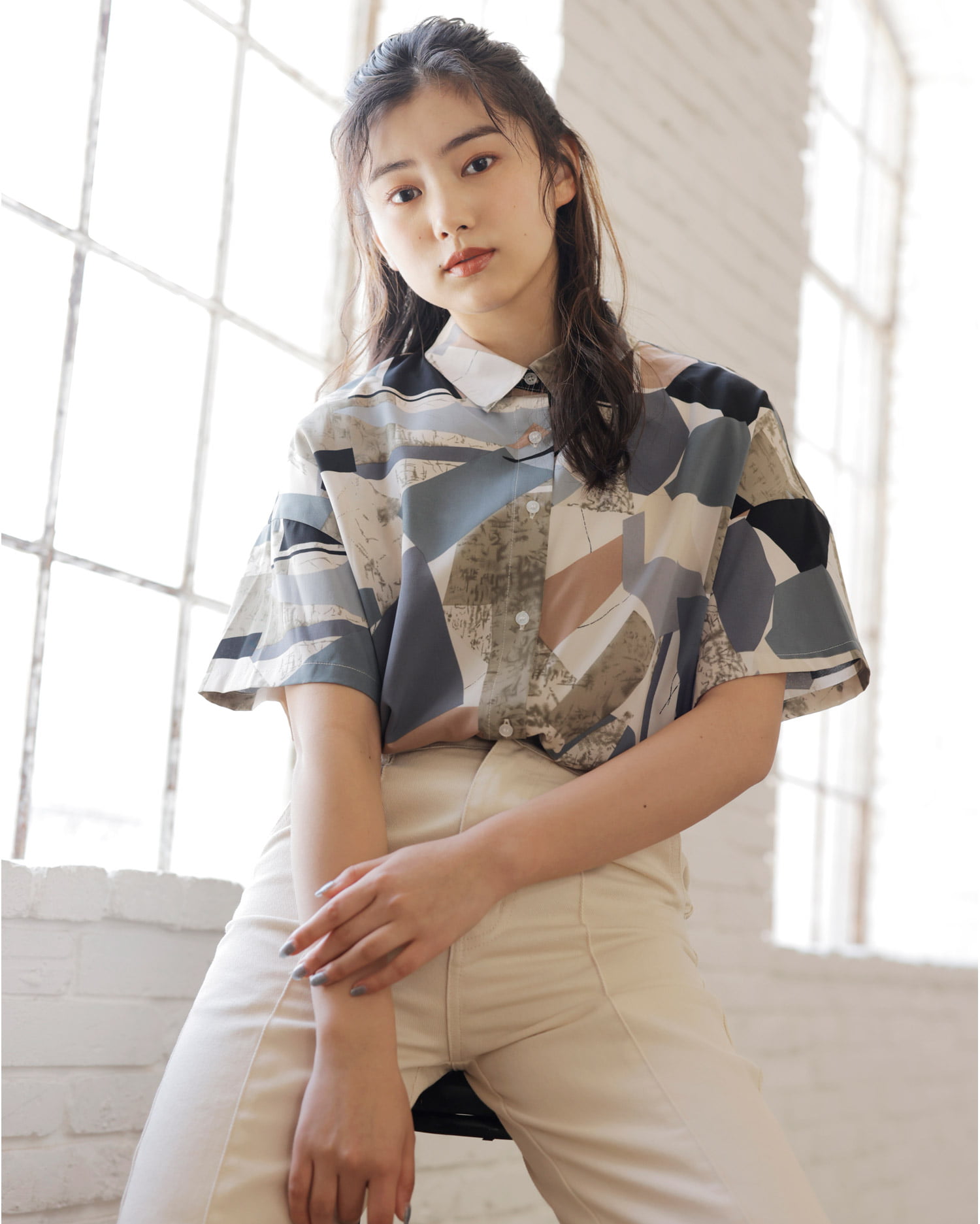 幾何学柄シャツ Ingni イング 公式通販 Ingni Store 幾何学柄シャツ Ingni イング 公式通販 Ingni Store