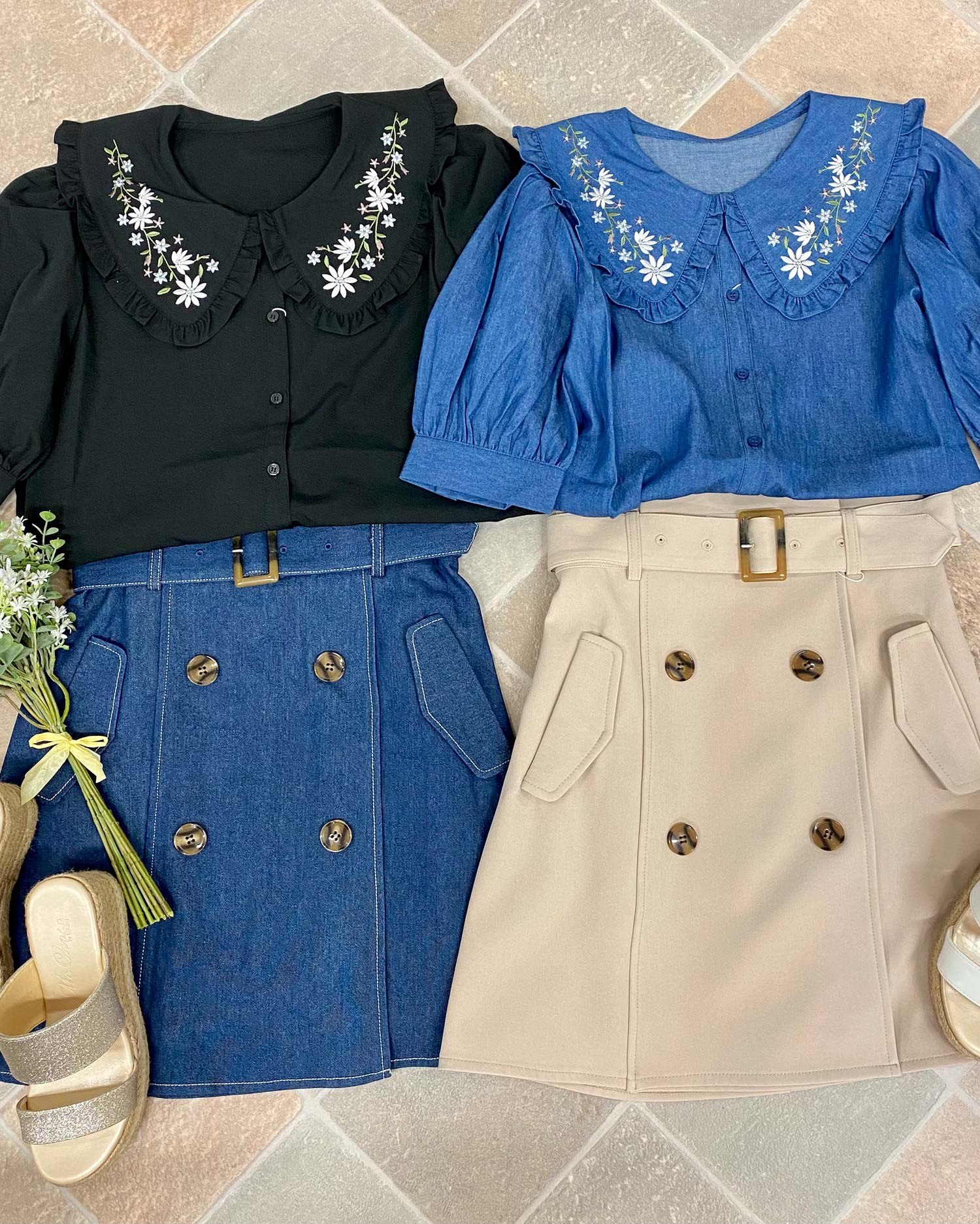 襟刺繍／ブラウス｜INGNI(イング) 公式通販｜INGNI STORE