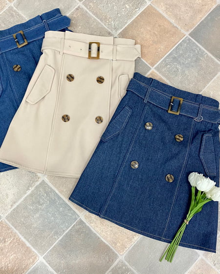 INGNI（イング） トレンチ台形／スカート ﾃﾞﾆﾑ/ｺﾝ