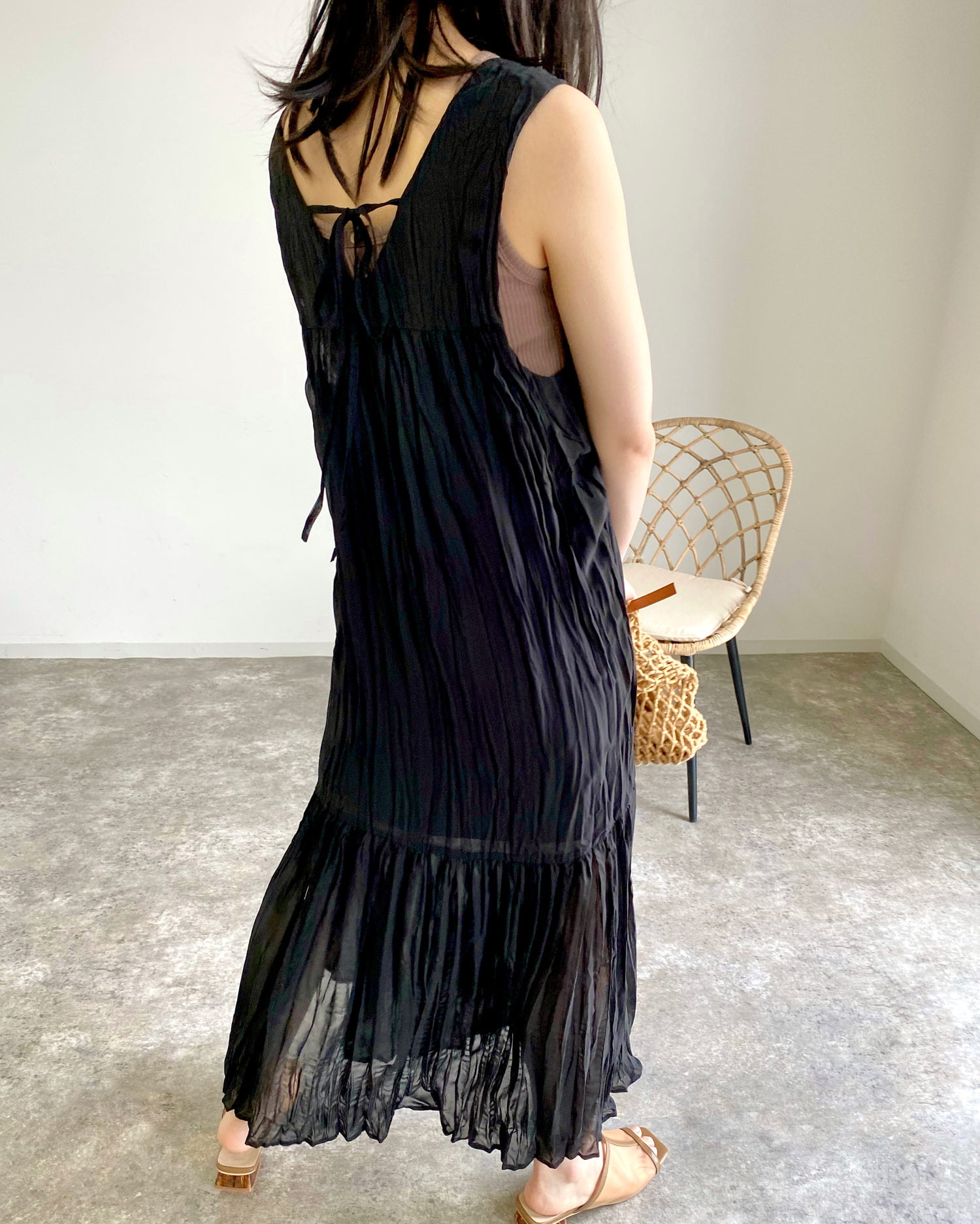 ワッシャーシフォンノースリ ワンピース Mlia エムリア 公式通販 Ingni Store ワッシャーシフォンノースリ ワンピース Mlia エムリア 公式通販 Ingni Store