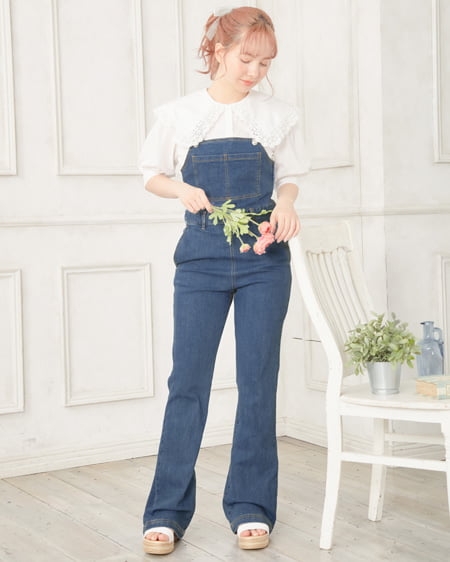 INGNI(イング) BIGレースフリル襟/袖ブラウス オフホワイト