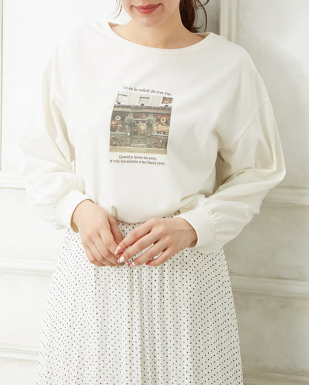 allamanda(アラマンダ) アソートフォトロングＴシャツ オフホワイト/A