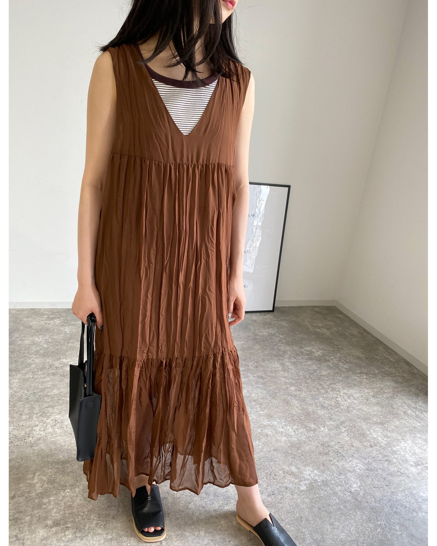 ワッシャーシフォンノースリ ワンピース ｏｕｔｌｅｔ Mlia エムリア 公式通販 Ingni Store