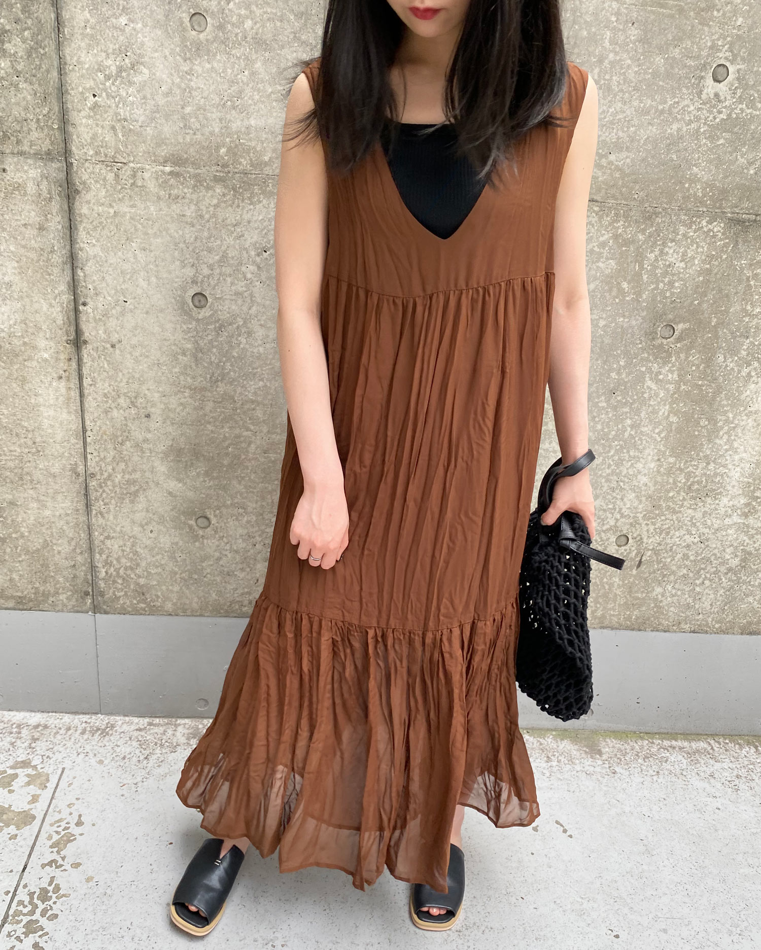 ワッシャーシフォンノースリ ワンピース ｏｕｔｌｅｔ Mlia エムリア 公式通販 Ingni Store