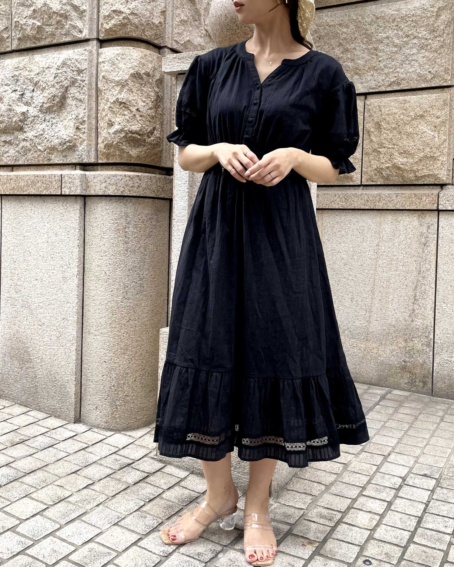 レース切替ロングワンピース Allamanda アラマンダ 公式通販 Ingni Store レース切替ロングワンピース Allamanda アラマンダ 公式通販 Ingni Store