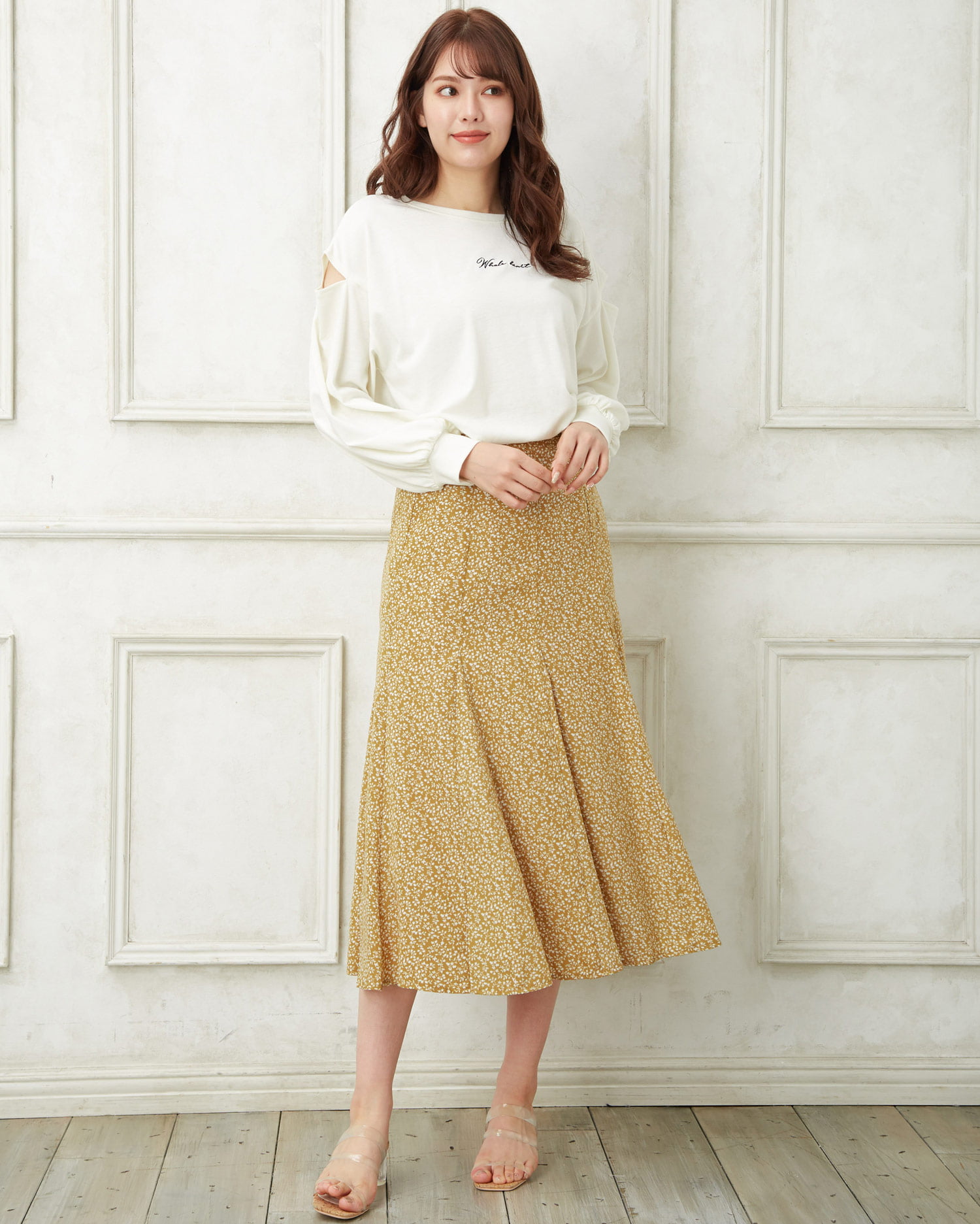 Allamanda アラマンダ 単色花柄マーメイドスカート ｏｕｔｌｅｔ Allamanda アラマンダ 公式通販 Ingni Store