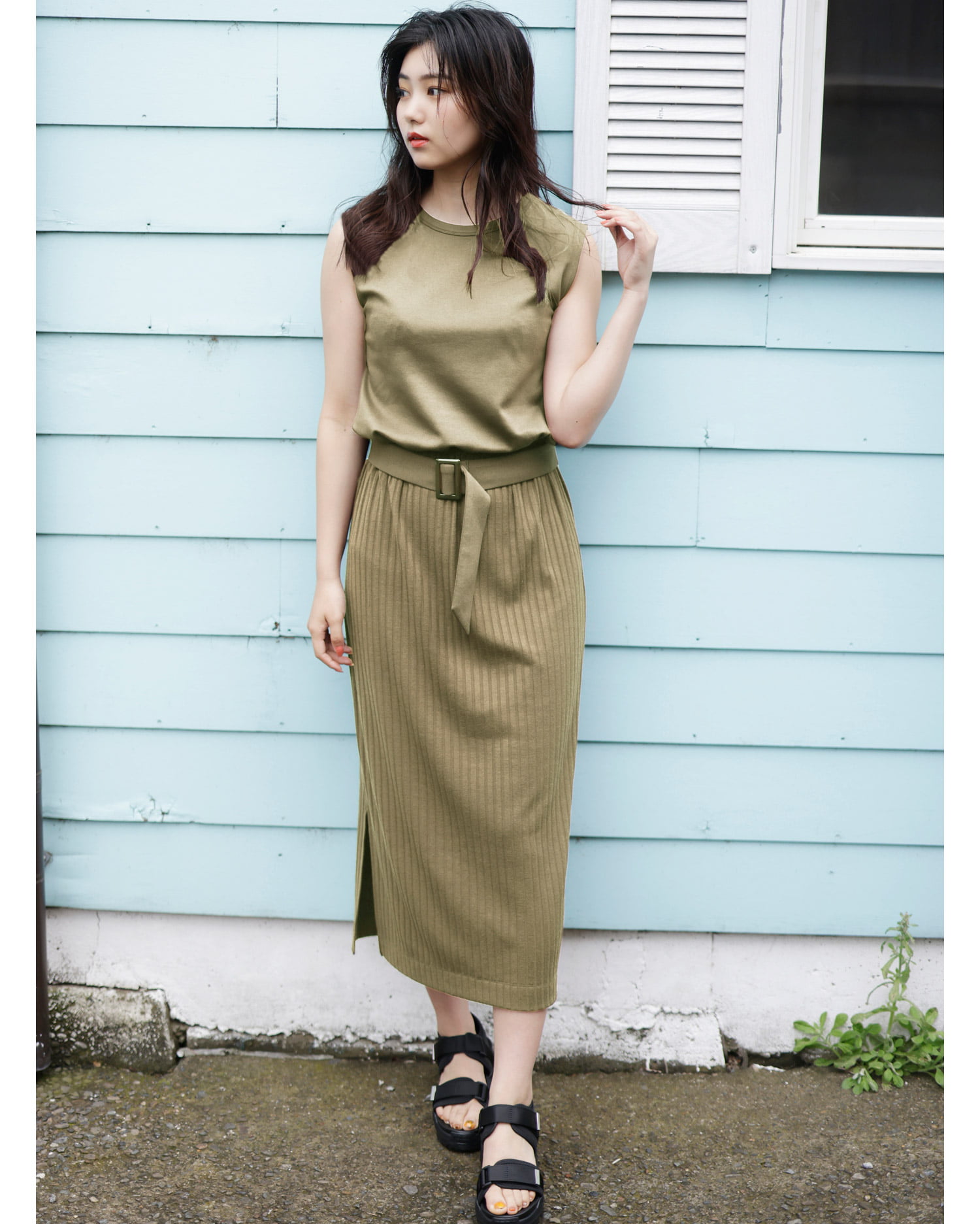 着用動画あり リブドロスト ワンピース ｏｕｔｌｅｔ Ingni イング 公式通販 Ingni Store