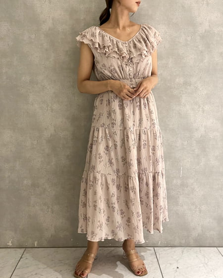 おすすめitem フリル襟ノースリマキシ ワンピース Allamanda アラマンダ 公式通販 Ingni Store