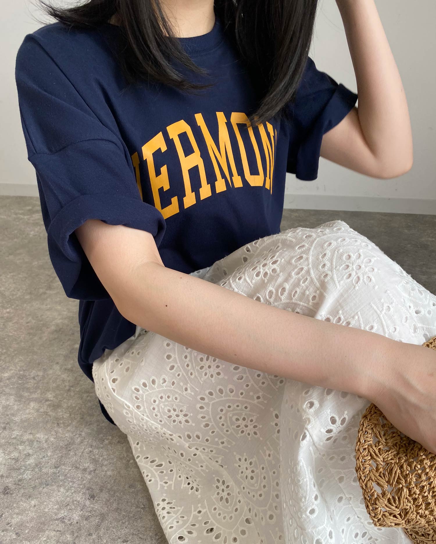 ワンカラーカレッジロゴ Tシャツ Mlia エムリア 公式通販 Ingni Store ワンカラーカレッジロゴ Tシャツ Mlia エムリア 公式通販 Ingni Store