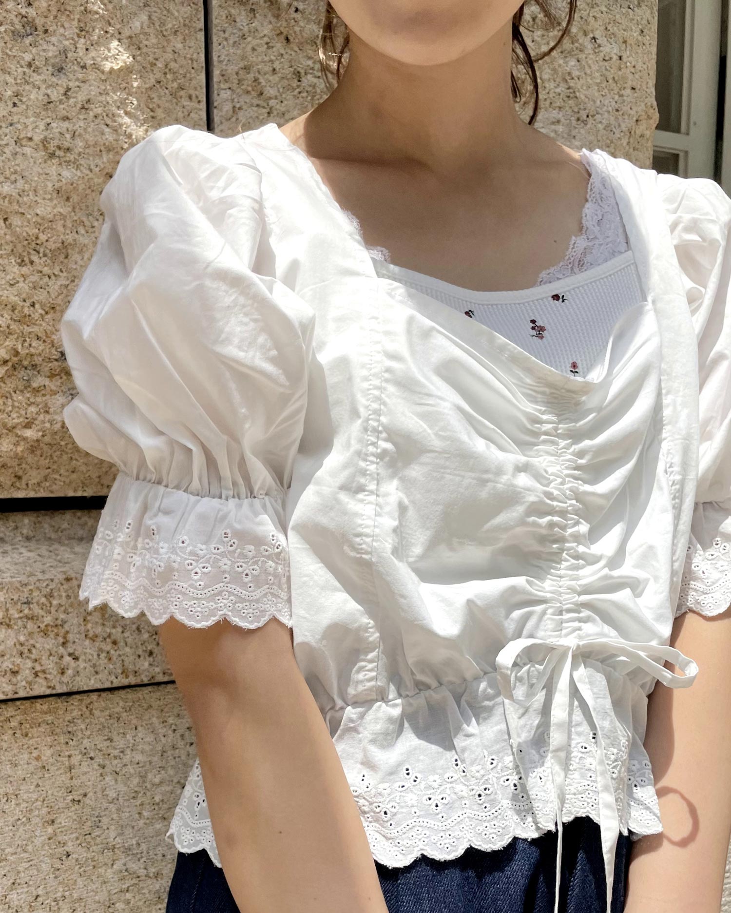 コットンブラウス ワッフルキャミset Allamanda アラマンダ 公式通販 Ingni Store コットンブラウス ワッフルキャミset Allamanda アラマンダ 公式通販 Ingni Store