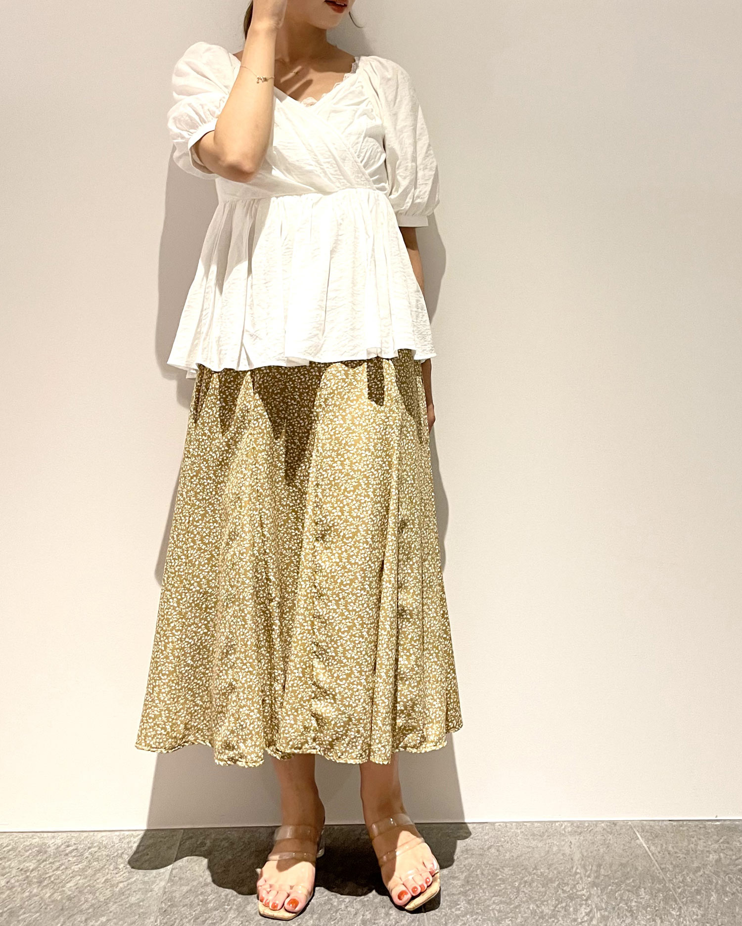 単色花柄マーメイドスカート Allamanda アラマンダ 公式通販 Ingni Store 単色花柄マーメイドスカート Allamanda アラマンダ 公式通販 Ingni Store