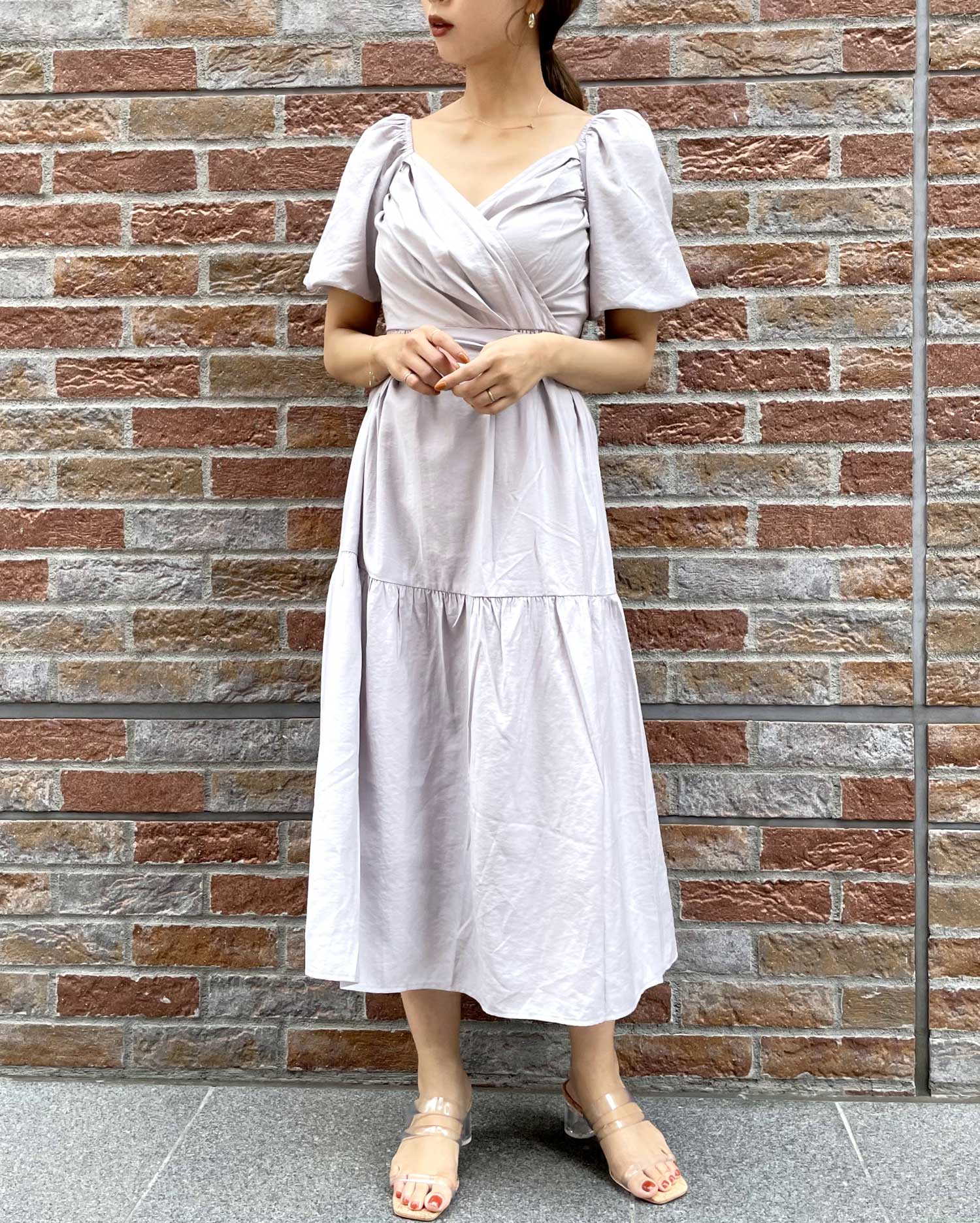 カシュクールリボン付マキシワンピース Ingni イング 公式通販 Ingni Store