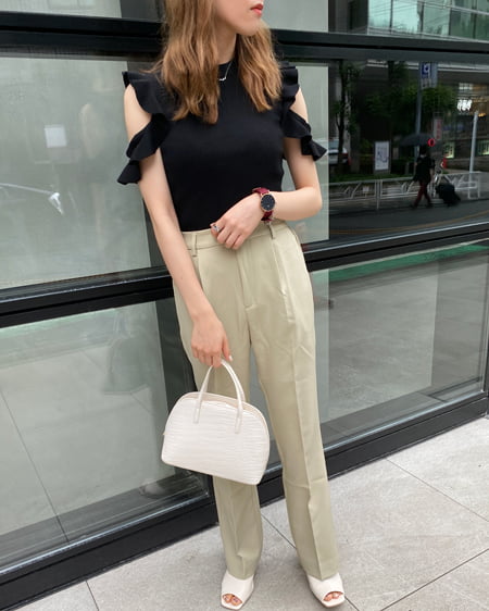 フリルニット＋サイドスリットパンツ／SET｜INGNI(イング) 公式通販  