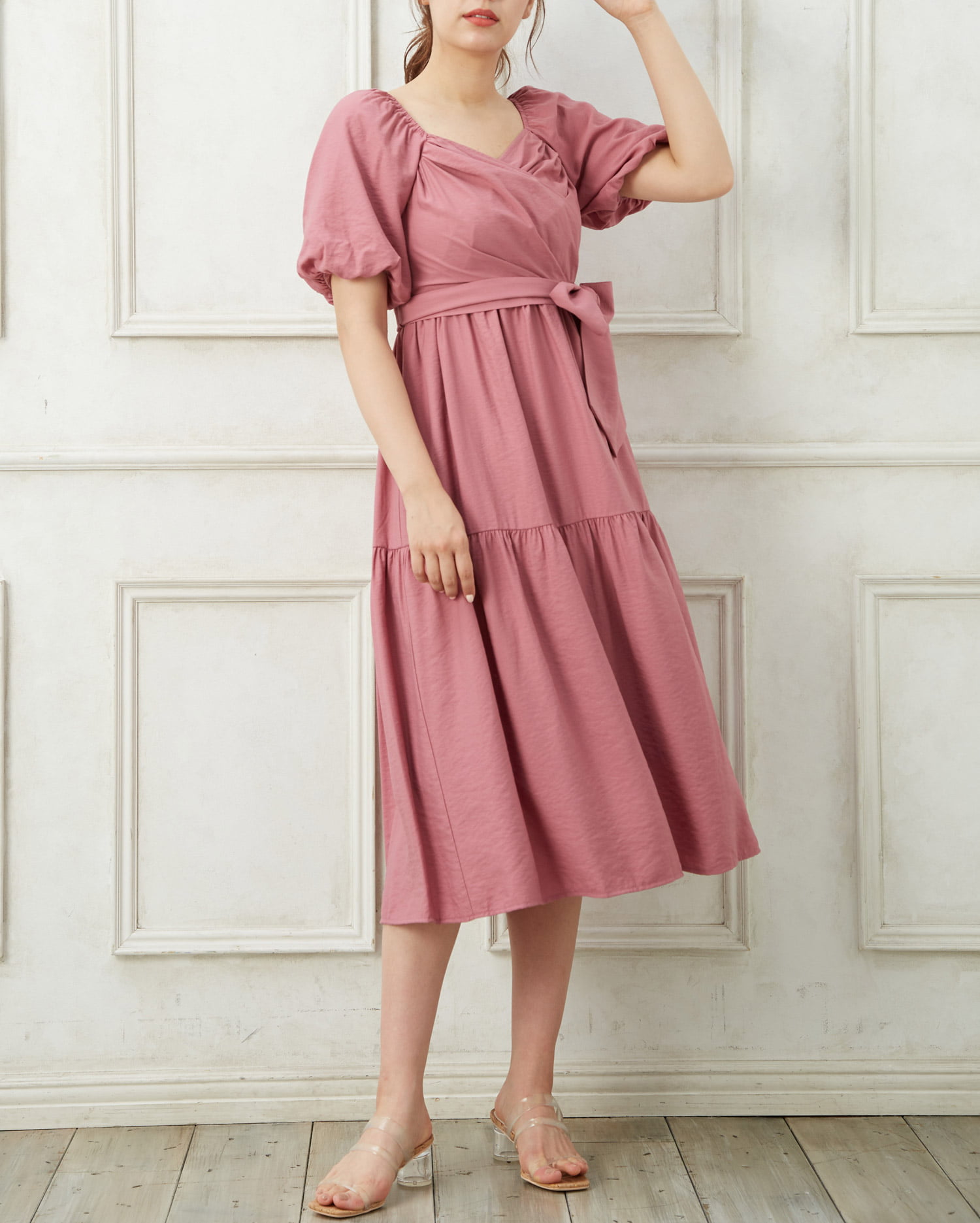 カシュクールリボン付マキシワンピース Allamanda アラマンダ 公式通販 Ingni Store