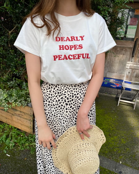 INGNI（イング） sweetロゴTシャツ／A ｵﾌﾎﾜｲﾄ/ｱｶ