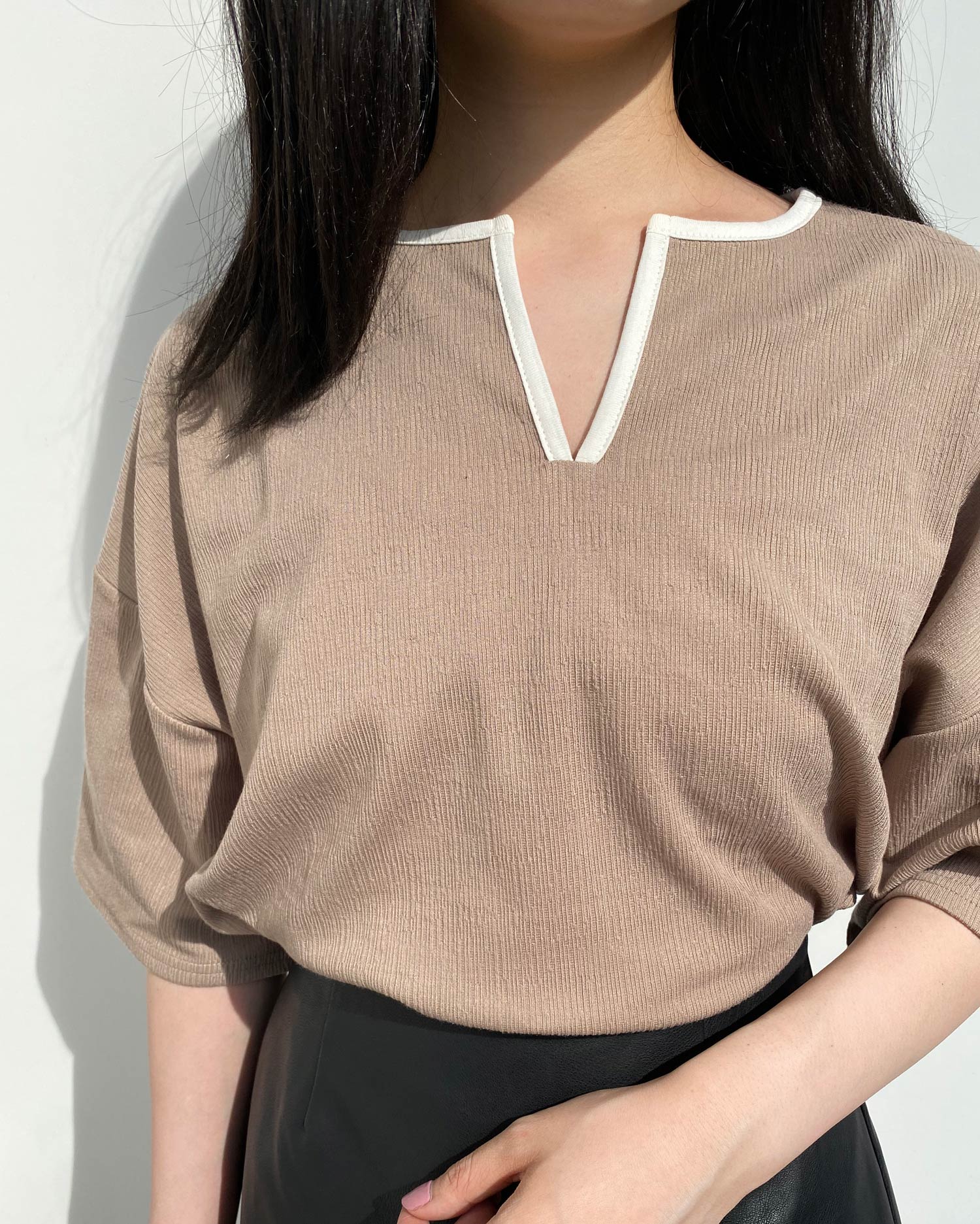 配色キーネックカットトップス ｏｕｔｌｅｔ Mlia エムリア 公式通販 Ingni Store
