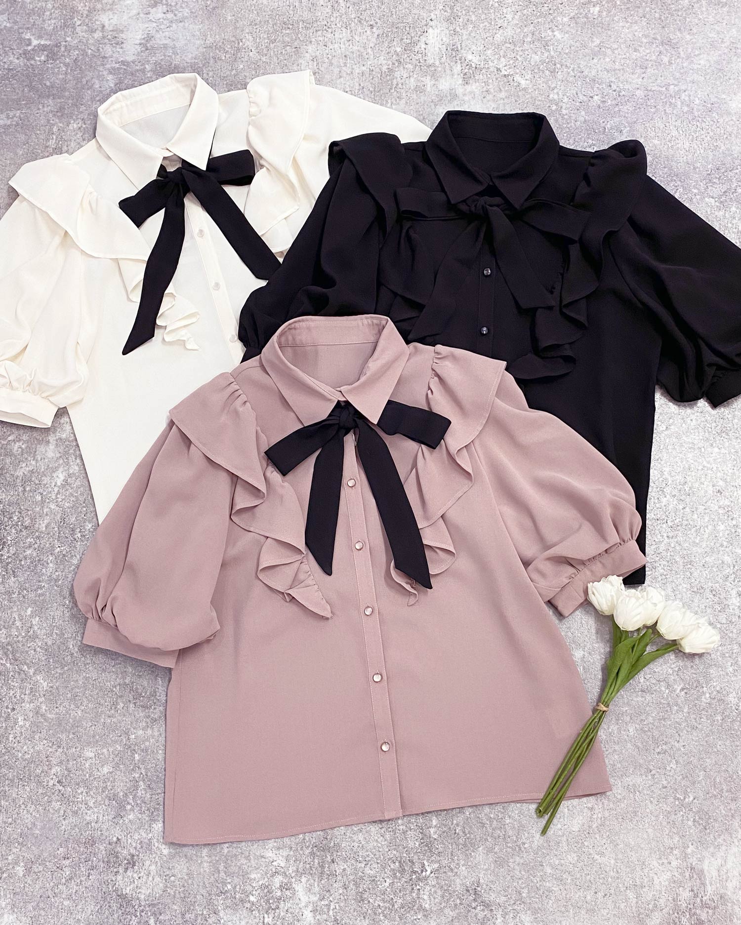 配色ボウタイフリルブラウス｜INGNI(イング) 公式通販｜INGNI STORE