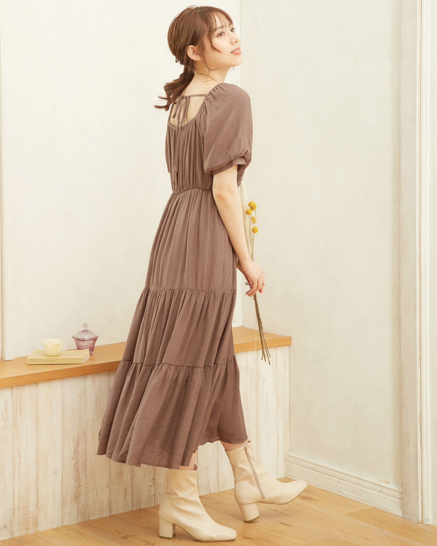 楊柳シャーリングティアード ワンピース ｏｕｔｌｅｔ Ingni イング 公式通販 Ingni Store