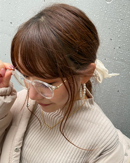 INGNI（イング） ブルーライト軽減レンズ／クリアレンズメガネ ｸﾘｱｰ