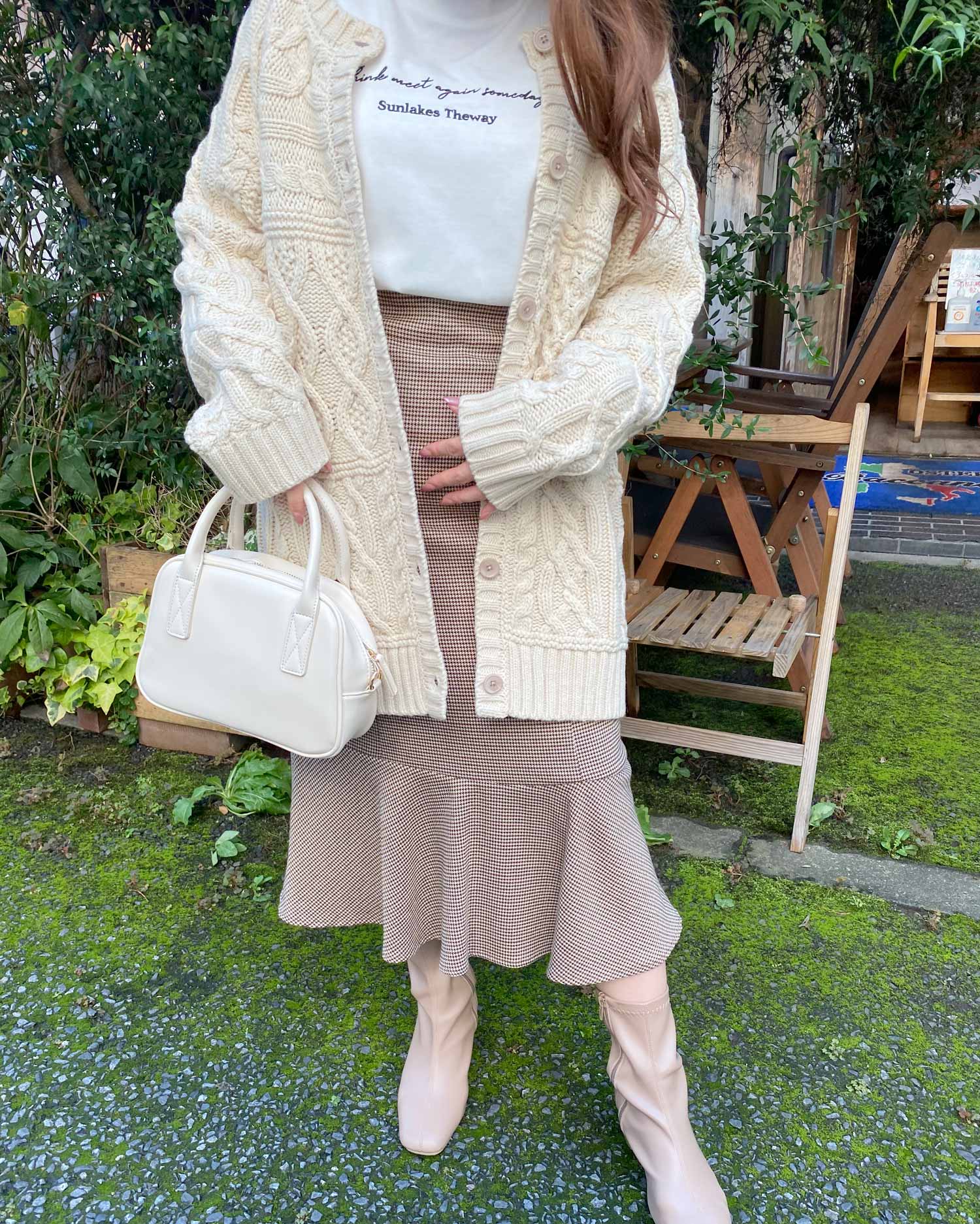 千鳥格子柄マーメイド スカート Ingni イング 公式通販 Ingni Store