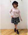 イオンモール高崎 153cm<br><br>ふわふわのピンクニットに黒チェックで合わせてガーリーに♪<br><a href="http://ameblo.jp/takasaki-ingni/">★イオンモール高崎</a>