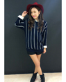 横浜VIVRE 160cm<br><br>新作ストライプニット!シャツと合わせるとオシャレ度UP♡<br><a href="http://ameblo.jp/ingniyokohamavivre/">★横浜VIVRE</a>