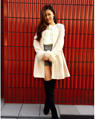 EST 156cm<br><br>とてもシルエットが綺麗なドーリーコートは着方によって雰囲気ががらっと変わりますよ！<br><a href="http://ameblo.jp/ingniest/">★EST</a>
