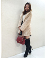 河原町OPA 156cm<br><br>形が綺麗なファーコートは、1枚でサマになります☆<br><a href="http://ameblo.jp/ingni-kawaramachiopa/">★河原町OPA</a>