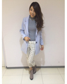 立川ルミネ 165cm<br><br>アイスブルーのジャケットを主役に大人っぽく仕上げました。<br><a href="http://ameblo.jp/ingni-0093/">★立川ルミネ</a>