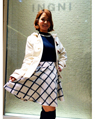mozoワンダーシティ 155cm<br><br>子供っぽくなりがちなダッフルコートにはインナーにＨＮ×ビジュー×ネイビーの大人なアイテムでバランス良く！！ダッフルはオフホワイトが今年っぽくなります！<br><a href="http://ameblo.jp/ingni-mozo166/">★mozoワンダーシティ</a>