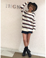 イオンモール倉敷 158cm<br><br>ケーブル×ボーダーがオシャレを演出してくれます！！<br><a href="http://ameblo.jp/ing0010ing/">★イオンモール倉敷</a>