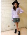 横浜VIVRE 160cm<br><br>パステルカラーのニットもツイードパンツと合わせたら一気に秋冬コーデに♡<br><a href="http://ameblo.jp/ingniyokohamavivre/">★横浜VIVRE</a>