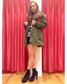 モレラ岐阜 162cm<br><br>イレギュラーボーダーとカーキの相性が抜群です！<br><a href="http://ameblo.jp/ingni-gifu/">★モレラ岐阜</a>