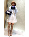 mozoワンダーシティ 155cm<br><br>今年のXmasデートイチオシコーデです！OPはさりげなくラメ感もあり、特別な日に着たい1枚です！CDでトレンドカラーを入れつつ、ストールは大人なチェック柄で甘すぎない大人ガーリーコーデです。<br><a href="http://ameblo.jp/ingni-mozo166/">★mozoワンダーシティ</a>