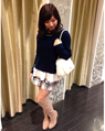 熊本光の森 158cm<br><br>衿元に付いたビジューと裾のフレア仕様は、一枚で女性らしく着こなせます！ショートパンツとも相性抜群です★<br>★熊本光の森</a>