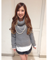 天神コア 150cm<br><br>今年人気のﾚｲﾔｰﾆｯﾄ！大人のかたにも着やすく綺麗めﾆｯﾄです。<br><a href="http://ameblo.jp/ingni-core/">★天神コア</a>