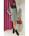 新宿アルタ 158cm<br><br>袖の異素材がトレンド感を出してくれます♪<br><a href="http://ameblo.jp/ingni-shop/">★新宿アルタ</a>