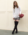 イオンモール鹿児島 158cm<br><br>首元に装飾の付いた裾レイヤードニットで大人コーデの完成!<br><a href="http://ameblo.jp/7780130/">★イオンモール鹿児島</a>