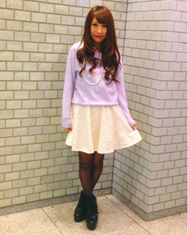 INGNI(イング)のコーディネート サンシャイン池袋 152cm<br>ラベンダー色は今年イチオシのカラーです！<br><a href="http://ameblo.jp/0911hsotnko/">★サンシャイン池袋</a>